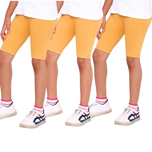 Image of TotzTouch Girls Cotton Stretchable Cycling Shorts | Girls Summer Shorts