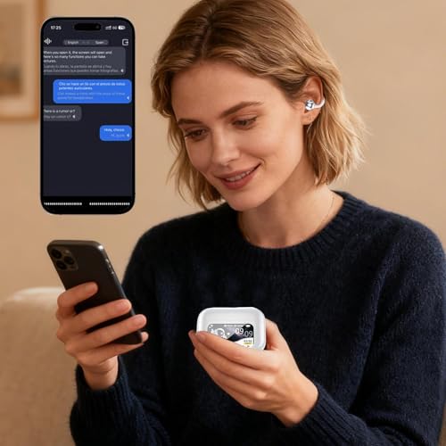 Écouteurs de traduction instantanée sans fil rechargeables pour 150 langues - 2
