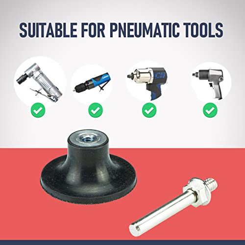 Renotec 2 Inch Quick Change Disc Pad Holder, 3 Pack Roll Lock Disc Holder, 1/4" Shank For Angle Die Grinder Attachments, Type R, For Polishing, Sanding And Surface Preparation #TOP5