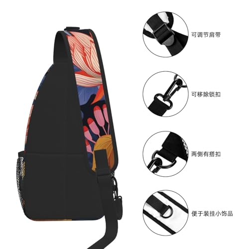Morrales Crossbody Sling para mujer y hombre miniatura 7