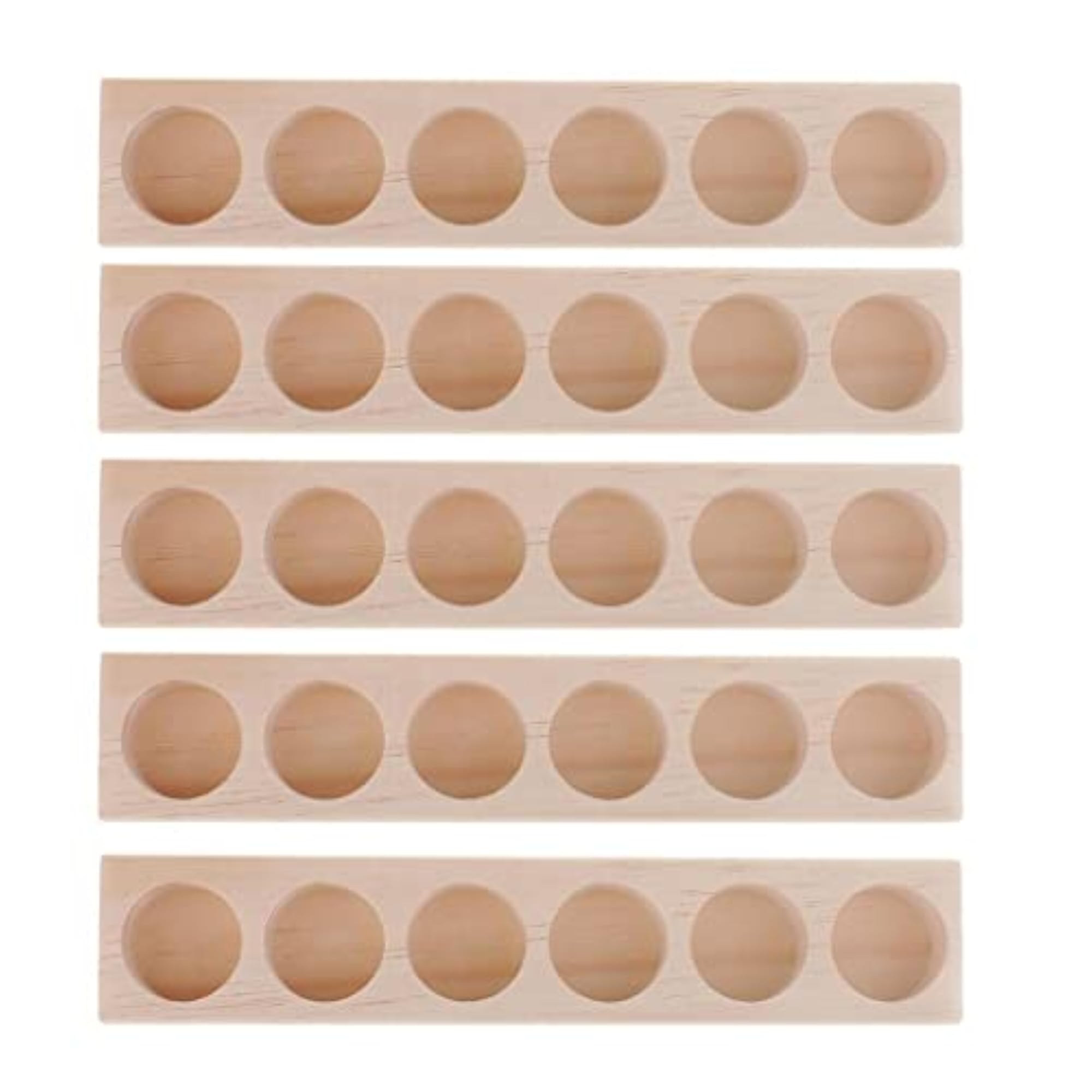 Wood Essential Oil Display Stand, 6 Bottle Capacity