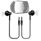 Yshein VRデュアルヘッドフォン Meta Quest Pro用 メタルVRゲーミングイヤホン Meta Quest Pro用 吊り下げイヤーショートコード シリコンイヤホンキャップ付き (24cm ブラック)