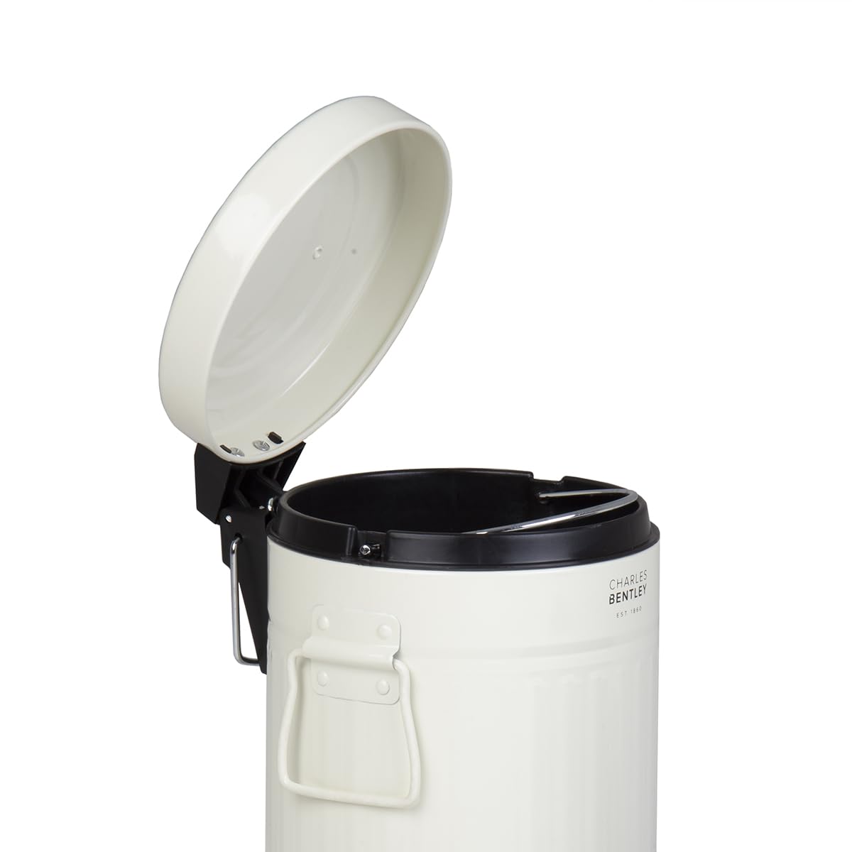 Bentley Home Mini Poubelle rétro en acier à pédale pour cuisine et salle de bain 3 L