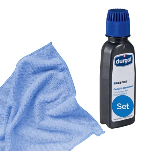 3x Geberit AquaClean Entkalkungsmittel 147040001 inklusive 1x kör4u Mikrofasertuch