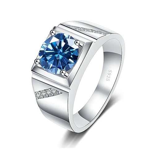 Alliance en moissanite bague de fiançailles homme cadeau idéal avec certificat