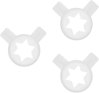Ice Cream Machine Ice Cream Shaping Nozzles Replacement Part Plastic Tips for Machine Soft Serve Nozzle for Home Dessert Bars 3 Pcs 1.88X1.65X1.06In