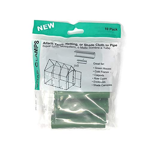 Circo Snap Clamp 3/4 Inch x 4 Inches Green PVC Pipe Clamp 10 per Bag