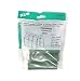 Snap Clamp 3/4 Inch x 4 Inches Wide for 3/4 Inch PVC Pipe Green 10 per Bag by Circo