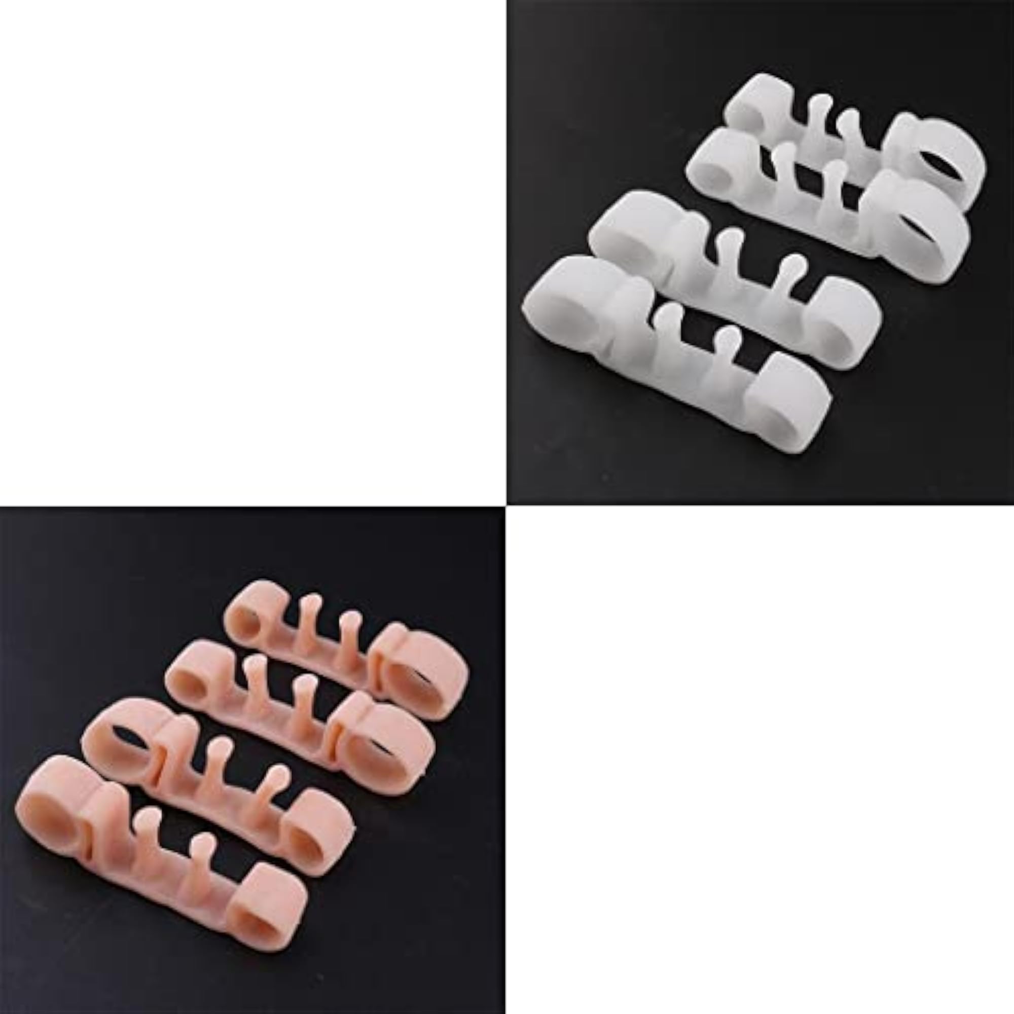 4 Pair Soft Silicone Gel Toe Separators
