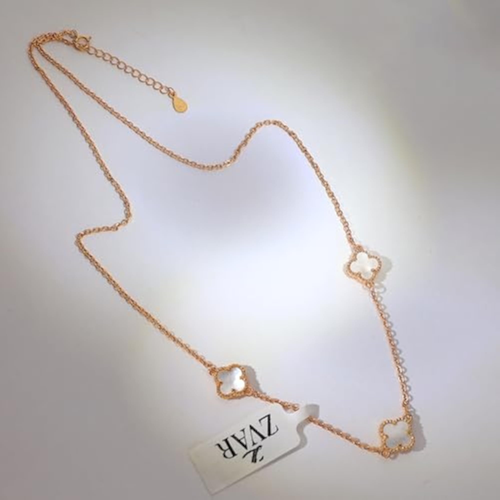 Women's 925 Sterling Silver Clover Pendant Necklace