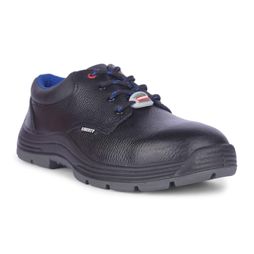 Image of Liberty Freedom SURKSHA2SJ Black Safety Lacing Oxford Shoes for Men - 5