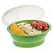 Fit & Fresh - Fresh Starts Chilled Travel Bowl, 2-Cup Capacity Reusable Divided Container, Baby and Kids' Snacks On-the-Go, BPA-Free, Freezer/Microwave/Dishwasher Safe