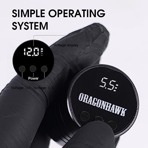 Dragonhawk ATYHCX Wireless Cartridge Tattoo Machine Kit Pen Rotary Tattoo Machine Cartridge Needles Power Supply thumb #1