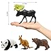 Safari Animals Figures Toys, Realistic Wild Zoo Animal Figurines, Plastic African Jungle Animals Playset for Kids Toddlers, 21Pcs Safari Toys Birthday Gifts for Boys Girls