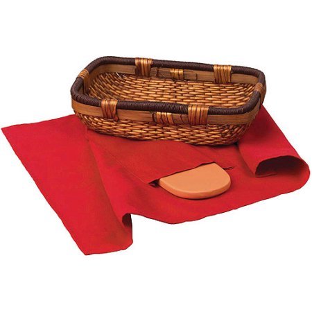 Italian Origins Bread Basket with Warming Stone Set 3-Piece WLM