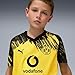 PUMA Unisex-Child Borussia Dortmund Home Jersey Replica, Faster Yellow- Black AH25,