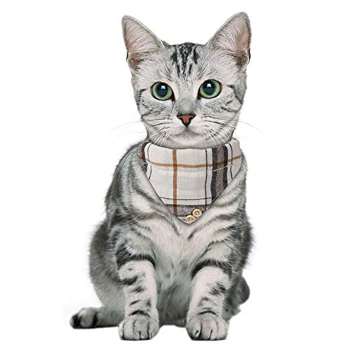 Faleela Breakaway Cat Collar With Bells - 2 Pack Cat Collar With Bells, Cat Collars With Bandana, Accessories For Pet Collars, Adjustable For Cats And Small Dogs #TOP5