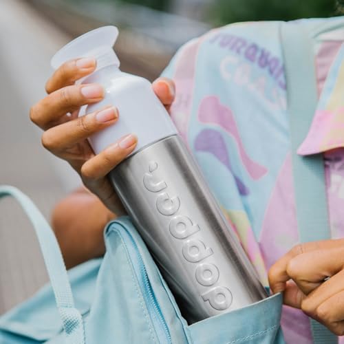 Dopper Steel 490ml Drinking Bottle - Leakproof Stainless Steel Water Bottle - BPA Free, 18/8 Steel - Ideal for Sports, Outdoor & Office Use - Image 7