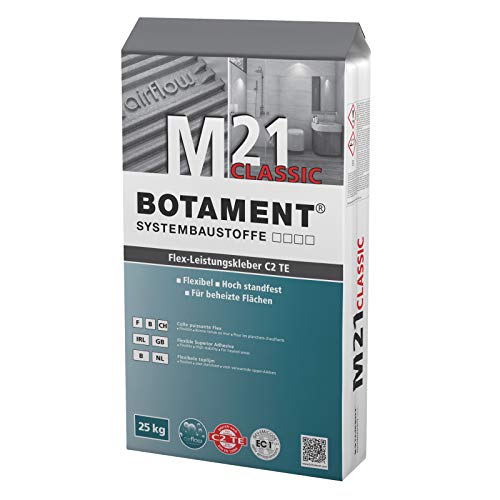 Preisvergleich Produktbild Botament flexibler Leistungskleber M21 classic 25kg hellgrau c2 te