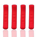 Mantain 4 Pcs Bicycle Brake Levers Sleeve Silicone Gel Anti-Slip Brake Handle Protection Cover 2 Pair (Red)