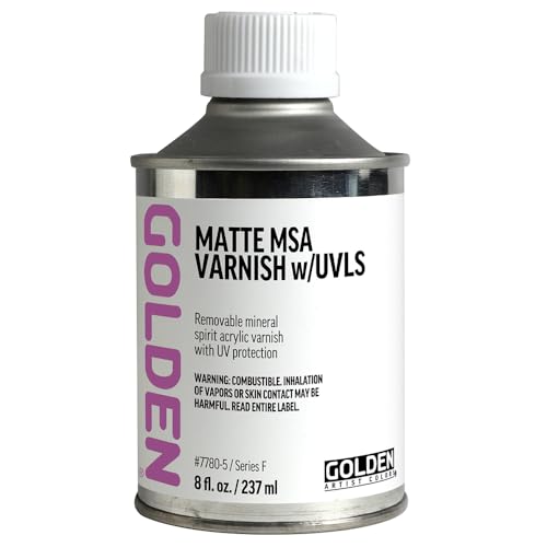 Matte MSA Varnish w/UVLS by GOLDEN, 8 fl. oz. Can,