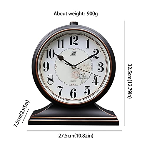 Reloj de mesa retro silencioso a batería para decoración de dormitorio en color A 3