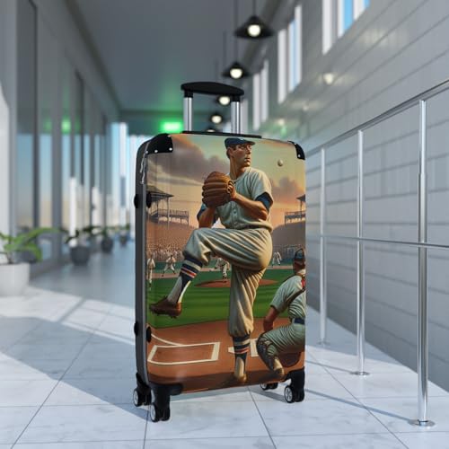 Vintage Baseball Suitcase, Travel Luggage Bag, Baseball Fan Gift, Sports Decor, Father's Day Present4