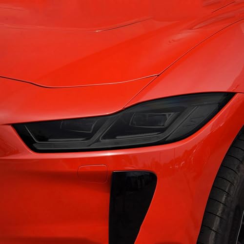 Film phare TPU noir JCAKES Jaguar protège contre gravillons et rayures pour F-Pace XE XJ