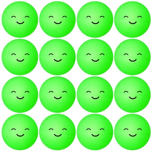Soulchen 36 Pcs Glow in the Dark Table Tennis Balls 40mm Lighted Table Tennis Balls Luminous Green Neon Ball for Outdoor Practice Night Party Decoration Sports Activities Party Favor Goodie Bag Gift