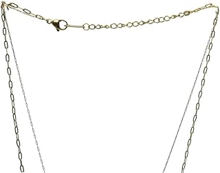 Stainless Steel Twins Necklace With Special Design For Girl - Gold Blue