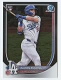 2025 Bowman Chrome #100 Dalton Rushing RC Rookie Los Angeles Dodgers MLB Baseball Base Trading Card