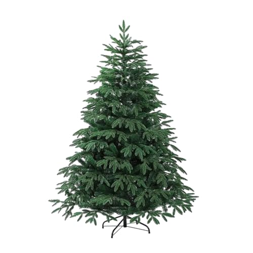 Image of Fizzytech 6 Feet Artificial PE Christmas Tree with 696 Tips, Premium Lifelike Foliage, Strong Steel Stand, Easy Setup, Corner Christmas Tree for Home, Office & Holiday Decoration
