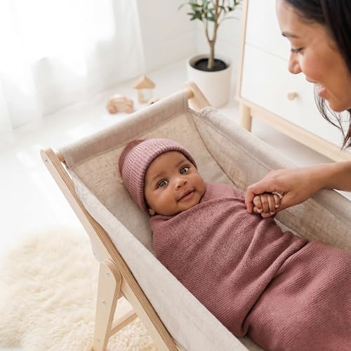 Image of Baby Gift Set - Organic Cotton Newborn Blanket Essentials, Thoughtful Baby Shower & New Baby Gift for Boys & Girls (Luxe - Sugar Plum)