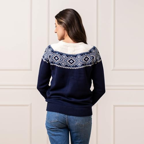 Image of Hope & Henry Women's Classic Long Sleeve Pullover Sweater