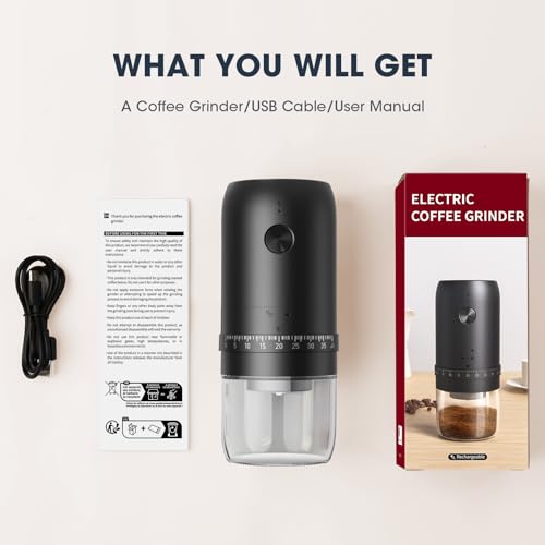 Ceving Portable Battery Powered Burr Coffee Grinder With 40 Adjustable Settings & 35G Capacity thumb #6