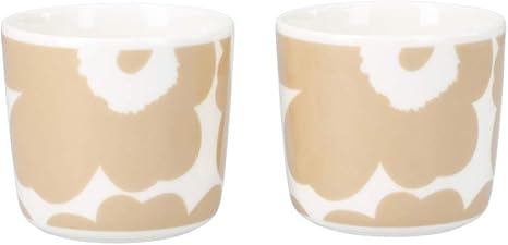 Amazon マリメッコ ラテマグ ペア 2個セット Unikko ウニッコ コーヒーカップ スモール ホワイト ベージュ 180 並行輸入品 カップ ソーサー オンライン通販
