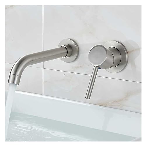 Robinet cuisine salle de bain noir mat mural QYYZTQY anti-calcaire au style epure
