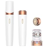 Epilatore senza fili per donne, epilatore facciale con testina di rasatura e testina epilante, dispositivo di depilazione con luce LED per ascelle, gambe, braccia