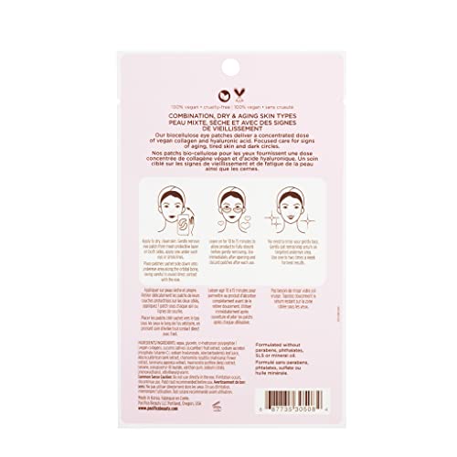 Pacifica Beauty, Vegan Collagen Hydro-Treatment Undereye & Smile Lines, Aging & Mature Skin, For Tired Skin, Dark Circles, Hyaluronic Acid, Bio-Degradable Patches, Eye Patches For Puffy Eyes, Vegan #TOP1