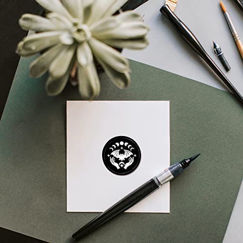 CRASPIRE Bat Wax Seal Stamp Moon Sealing Wax Stamps 30mm Retro Vintage Removable Brass Stamp Head with Wood Handle for Wedding Invitations Halloween Christmas Thanksgiving Gift Packing - Image 4