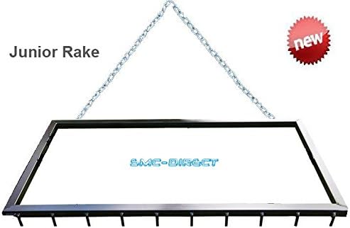 SMC DIRECT Junior Sand School Rake Arena Leveler Gravel Drive Rake Manege Grader Harrow