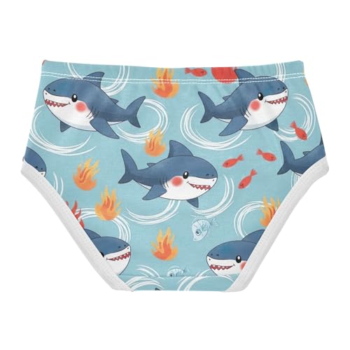 Cute Cartoon Sharks Sea Flame Girls Underwear Toddlers 2t Cotton Panties for Girl Fancy Briefs Underpants2