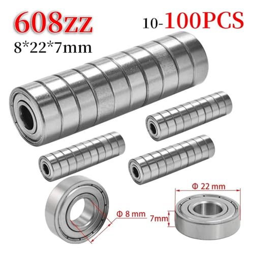 Roulements à billes 608ZZ ABEC7 robustes en acier carbone premium