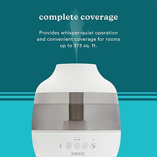 Homedics TotalComfort Humidifier – Large Air Humidifiers for Bedroom, Plants, Office – Cool Mist, Essential Oil Pads and Built-In Timer, 7-Color Night-Light, 2 Mist Settings, White - Thumbnail 5