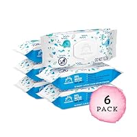 Amazon Brand - Mama Bear 99% Water Baby Wipes, Hypoallergenic, Fragrance Free,72 Count (Pack of 6) — image 8