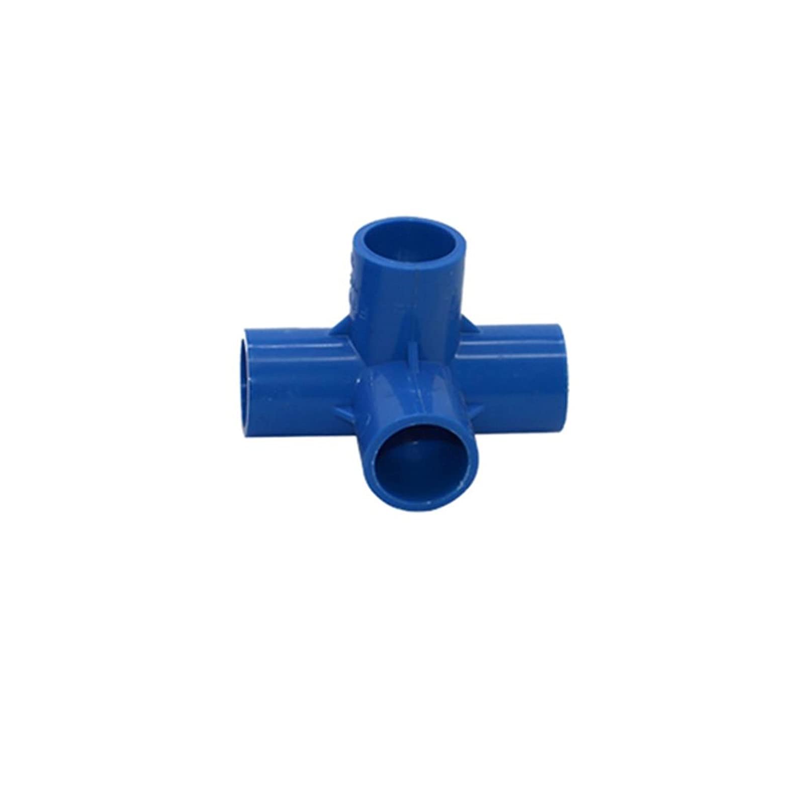 Garden Plumbing PVC Pipe Joint 20mm Inner Diameter Greenhouse Plant Water Supply Main Pipe Garden 3 Channel, 4 Channel, 5 Channel Stereo Connector 1 (Color : Silver)