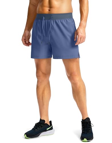 Image of Soothfeel Men's Running Shorts with Zipper Pockets 9 inch / 7 inch / 5 inch Quick Dry Eight Basketball Gym Workout Athletic Shorts