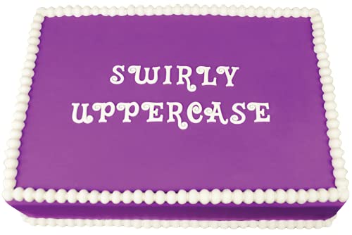 Swirly Uppercase Letter Maker | Flexabet Silicone Cutter And Mold For Cakes By Marvelous Molds #TOP2