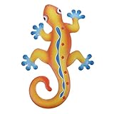 Cabilock シー壁掛けメタルヤモリアートオーナメント 鉄製インテリア装飾 屋内外使用可能 ビビッドなデザインと優れた工芸品 ホーム ガーデン用お祝い