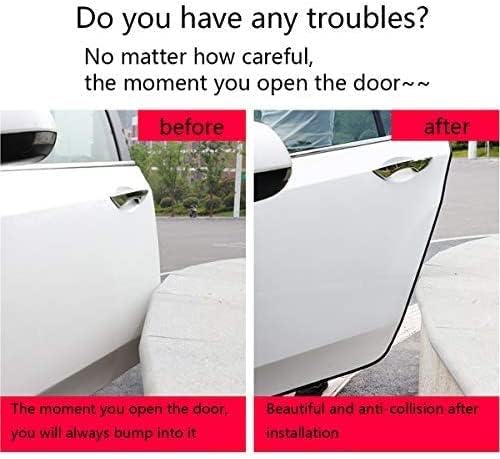 Car Door Edge Guards 32Ft(10M) Universal Fit U Shape Edge Trim Rubber Seal Car Door Edge Protector, Car Door Protector Door Edge Protector Strip Fit for Most Cars (black)